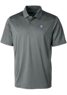 Cutter and Buck Northwestern Wildcats Mens Grey Prospect Textured Big and Tall Polos Shirt