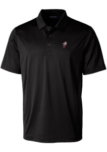 Cutter and Buck Ohio State Buckeyes Mens Black Prospect Textured Big and Tall Polos Shirt