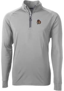 Cutter and Buck Oregon State Beavers Mens Grey Adapt Eco Big and Tall 1/4 Zip Pullover