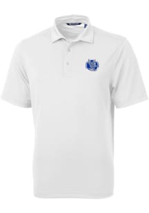 Cutter and Buck Air Force Falcons White Mascot Virtue Eco Pique Big and Tall Polo