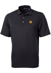 Cutter and Buck Baylor Bears Black Virtue Eco Pique Big and Tall Polo