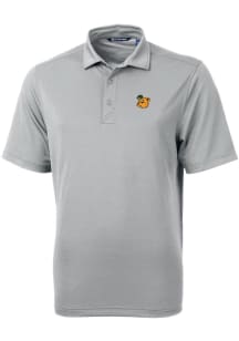 Cutter and Buck Baylor Bears Grey Virtue Eco Pique Big and Tall Polo