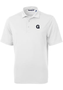 Cutter and Buck Gonzaga Bulldogs White Virtue Eco Pique Big and Tall Polo