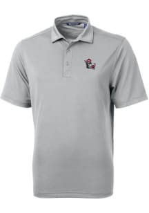 Cutter and Buck NC State Wolfpack Grey Virtue Eco Pique Big and Tall Polo