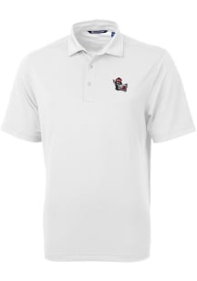 Cutter and Buck NC State Wolfpack White Virtue Eco Pique Big and Tall Polo