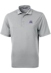 Cutter and Buck Northwestern Wildcats Mens Grey Virtue Eco Pique Big and Tall Polos Shirt