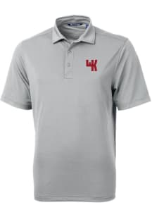 Cutter and Buck Western Kentucky Hilltoppers Grey Virtue Eco Pique Big and Tall Polo