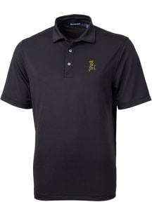 Cutter and Buck Wichita State Shockers Black Virtue Eco Pique Big and Tall Polo