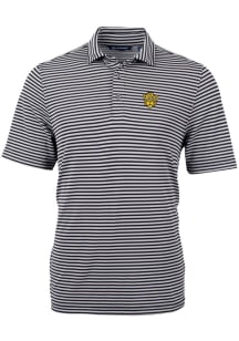 Cutter and Buck Missouri Tigers Black Virtue Eco Pique Stripe Big and Tall Polo