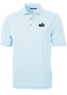 Cutter and Buck Old Dominion Monarchs Blue Virtue Eco Pique Stripe Big and Tall Polo
