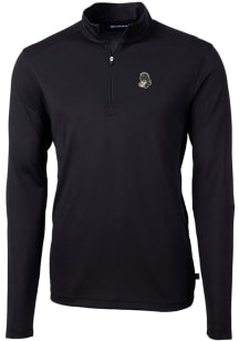Cutter and Buck Michigan State Spartans Mens Black Virtue Eco Pique Big and Tall 1/4 Zip Pullove..