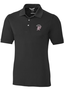 Cutter and Buck Mississippi State Bulldogs Mens Black Advantage Pique Big and Tall Polos Shirt