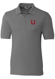 Cutter and Buck Utah Utes Grey Advantage Pique Big and Tall Polo