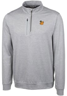 Cutter and Buck Baylor Bears Mens Grey Stealth Heathered Big and Tall 1/4 Zip Pullover