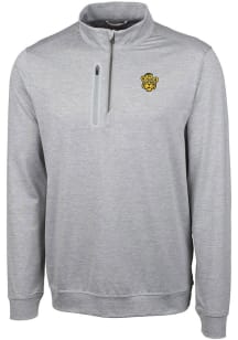 Cutter and Buck Missouri Tigers Mens Grey Stealth Heathered Big and Tall 1/4 Zip Pullover