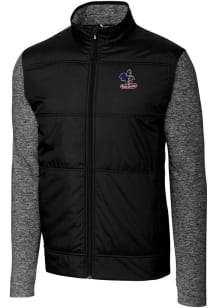 Cutter and Buck Delaware Fightin' Blue Hens Mens Black Stealth Hybrid Quilted Big and Tall Light..