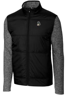 Cutter and Buck Michigan State Spartans Mens Black Stealth Hybrid Quilted Big and Tall Light Wei..