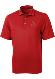 Cutter and Buck St Louis Cardinals Mens Red Virtue Short Sleeve Polo