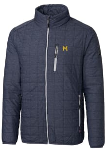 Cutter and Buck Michigan Wolverines Mens Grey Rainier PrimaLoft Big and Tall Lined Jacket