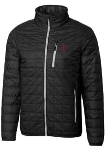 Cutter and Buck Southern Illinois Salukis Mens Black Rainier PrimaLoft Big and Tall Lined Jacket