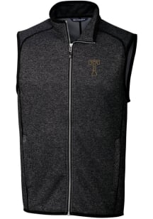 Cutter and Buck GA Tech Yellow Jackets Big and Tall Charcoal Mainsail Sweater Vest Mens Vest