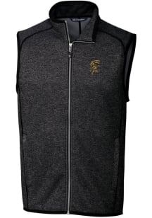 Cutter and Buck Grambling State Tigers Big and Tall Charcoal Mainsail Sweater Vest Mens Vest