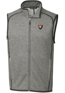 Cutter and Buck Illinois Fighting Illini Big and Tall Grey Mainsail Sweater Vest Mens Vest