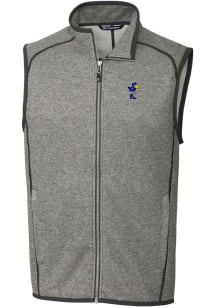 Cutter and Buck Kansas Jayhawks Big and Tall Grey Mainsail Sweater Vest Mens Vest