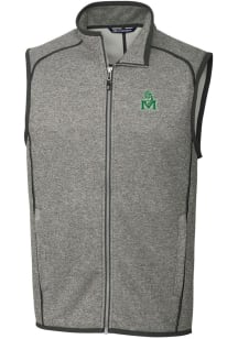 Cutter and Buck Marshall Thundering Herd Big and Tall Grey Mainsail Sweater Vest Mens Vest