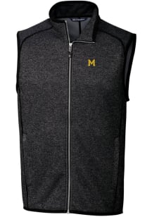 Cutter and Buck Michigan Wolverines Mens Charcoal Mainsail Sweater Vest Big and Tall Vest
