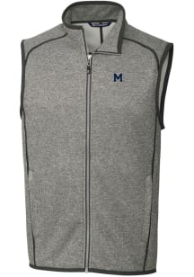 Cutter and Buck Michigan Wolverines Mens Grey Mainsail Sweater Vest Big and Tall Vest