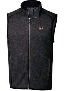 Cutter and Buck NC State Wolfpack Big and Tall Charcoal Mainsail Sweater Vest Mens Vest