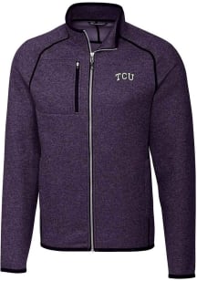 Cutter and Buck TCU Horned Frogs Mens Purple Mainsail Medium Weight Jacket