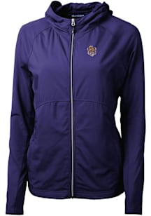 Cutter and Buck LSU Tigers Womens Purple Adapt Eco Light Weight Jacket