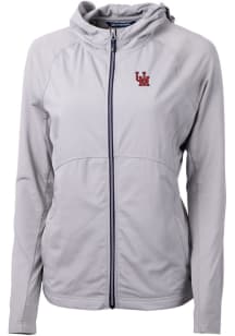 Cutter and Buck Ole Miss Rebels Womens Grey Adapt Eco Light Weight Jacket