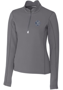 Cutter and Buck Penn State Nittany Lions Womens Grey Traverse 1/4 Zip Pullover
