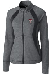 Cutter and Buck Texas Tech Red Raiders Womens Grey Shoreline 1/4 Zip Pullover