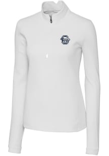 Womens Penn State Nittany Lions White Cutter and Buck Vault Traverse 1/4 Zip Pullover
