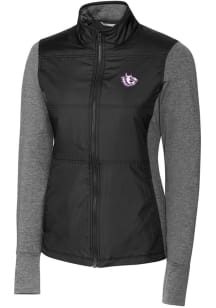 Cutter and Buck TCU Horned Frogs Womens Black Stealth Hybrid Quilted Medium Weight Jacket