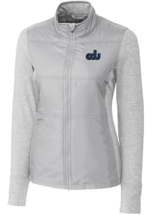 Cutter and Buck Old Dominion Monarchs Womens Grey Stealth Hybrid Quilted Medium Weight Jacket