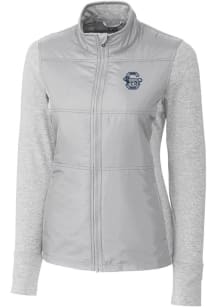 Cutter and Buck Penn State Nittany Lions Womens Grey Stealth Hybrid Quilted Medium Weight Jacket