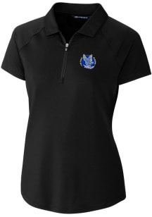Cutter and Buck Air Force Falcons Womens Black Forge Short Sleeve Polo Shirt