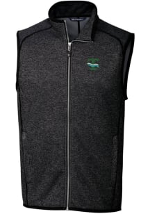 Cutter and Buck Tulane Green Wave Big and Tall Charcoal Mainsail Sweater Vest Mens Vest