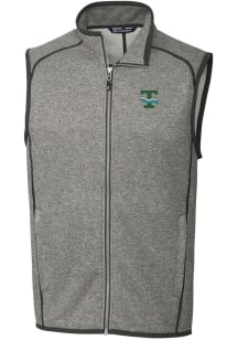 Cutter and Buck Tulane Green Wave Big and Tall Grey Mainsail Sweater Vest Mens Vest