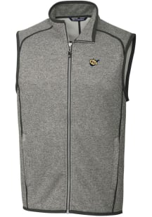 Cutter and Buck West Virginia Mountaineers Big and Tall Grey Mainsail Sweater Vest Mens Vest