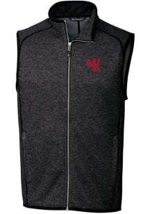Cutter and Buck Western Kentucky Hilltoppers Big and Tall Charcoal Mainsail Sweater Vest Mens Ve..