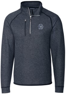 Cutter and Buck Penn State Nittany Lions Mens Navy Blue Mainsail Sweater Big and Tall 1/4 Zip Pu..