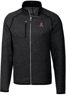 Cutter and Buck Auburn Tigers Mens Charcoal Mainsail Sweater Big and Tall Light Weight Jacket