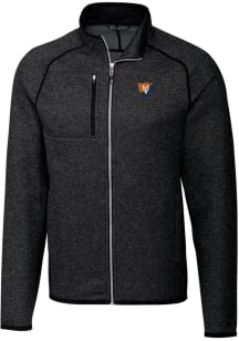 Cutter and Buck Illinois Fighting Illini Mens Charcoal Mainsail Sweater Big and Tall Light Weight Ja