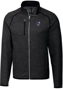 Cutter and Buck Kansas Jayhawks Mens Charcoal Mainsail Sweater Big and Tall Light Weight Jacket